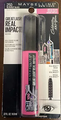 Maybelline Great Lash Real Impact Limited Edition 250 Blackest Black~COMB SHIP~ • $0.99