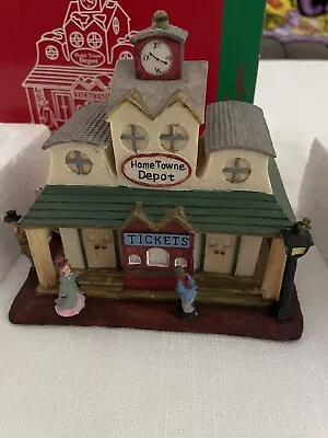 Home Towne Express Village House TRAIN DEPOT 1998 JCPenney Holiday With Box • $15