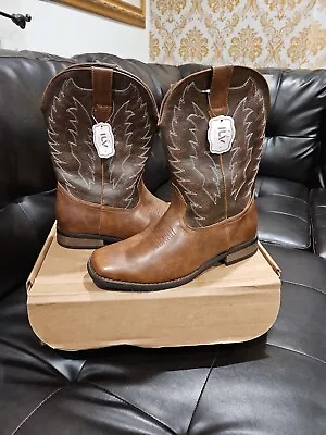 IUV Cowboy Boots For Men Western Boot Durable Embroidered Square Toe • $52