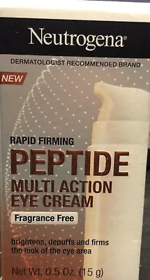 Neutrogena Rapid Firming Peptide Multi Action Eye Cream 0.5 Oz. (K7) • $15