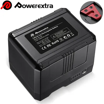 $100.99 • Buy Powerextra 222Wh(15000mAh) V Mount/V Lock Battery For Broadcast Video Camcorder