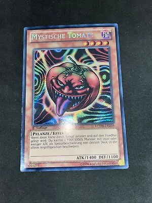 Mystic Tomato Yu-gi-oh! Secret Rare 1st Ed German Lcyw-de239 Lp • £8