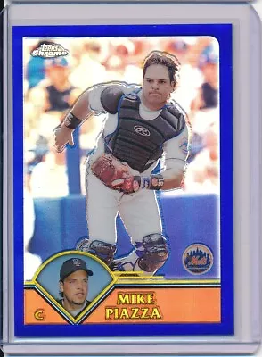 2003 Topps Chrome Mike Piazza Refractor # 391/699 • $20