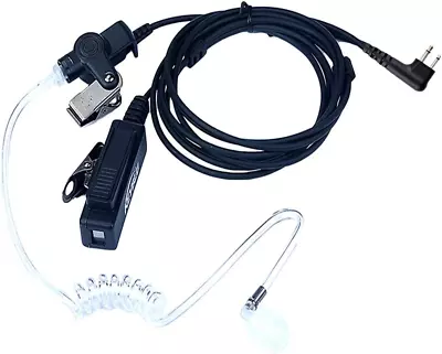 2-Wire CLS1110 DLR1020 Acoustic Tube Earpiece/Headset With PTT And Mic Surveilla • $24.11