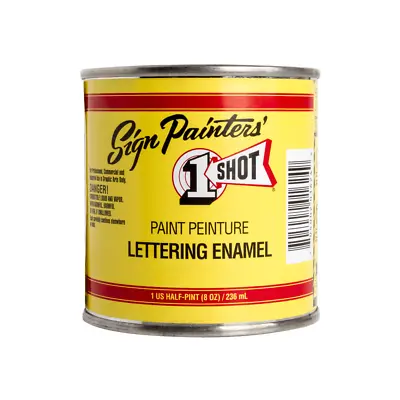 1 Shot Sign Painters' Lettering Enamels - 236ml Pot - Gloss Sign Writers Paint • £34.95
