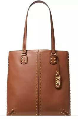 Michael Kors Astor Large Leather North South Tote  PALE PEANUT • $468