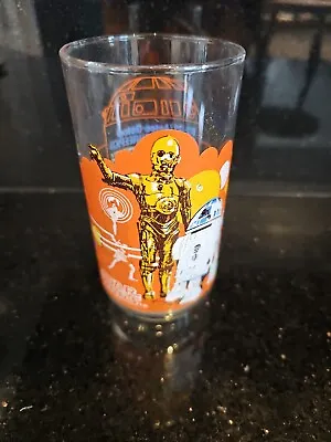 Vintage 1977 STAR WARS Burger King Glass R2D2 & C3PO Character Cup C • $14.50