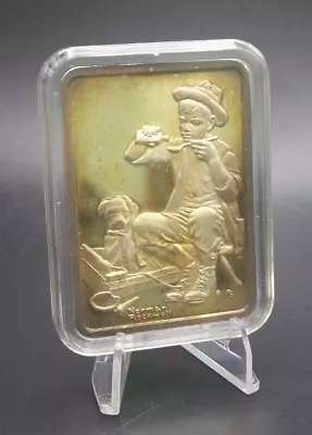 Norman Rockwell Portrait Of America .999 Fine Silver Bar The Animal Dr - B4805 • $99