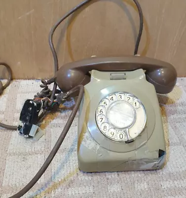 Retro Vintage 1970s GPO 746F Grey Dial Rotary Telephone UNTESTED Home Phone • £24.98