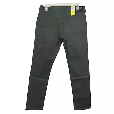Signature Levi's Mens Skinny Fit Stretch Dark Gray Work Denim Jeans Size 36 X 32 • $25.99