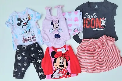 Lot Of 8 Minnie Mouse Toddler Girls 2T Clothes Outfits Tops Pants Skirt Blanket • $29.99