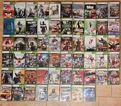 Microsoft XBox 360 Games! You Choose From Large  Lot Buy More And Save Tested • $5.99