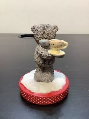 £19.95 • Buy Me To You Bear Figurine Ornament Tatty Teddy Cake Topper Red White Base Tea Cup
