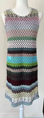 Missoni Metallic Sparkly Lurex Sleeveless Mini Dress Size IT/44 US/8 • $395