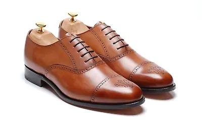 Charles Tyrwhitt X BARKER Men`s Brown Brogues Shoes: `MCO29BRN` Size 10 G - 44 • £119