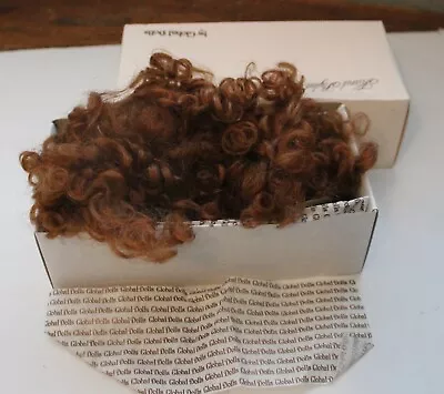 Global Hand Styled 100% Mohair Doll Wig Model Kate Size 15-16  Chestnut • $30