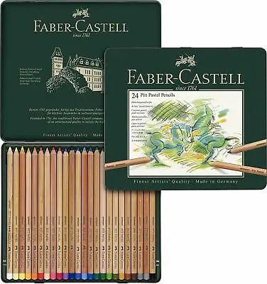 Pastels Pencils FABER CASTELL 12 24 36 60 Color Metal Box 4 VARIATION  • $48