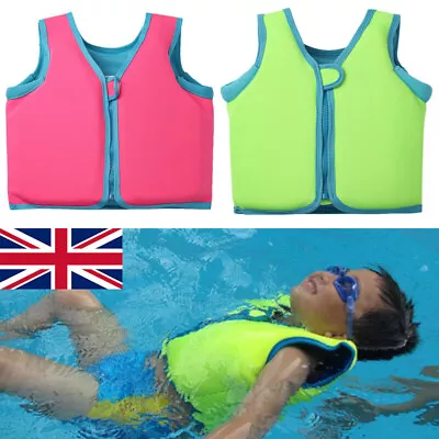 Kids Swim Life Jacket Float Vest Swimming Pool Buoyancy Aid Child WaterSport UK • £12.91