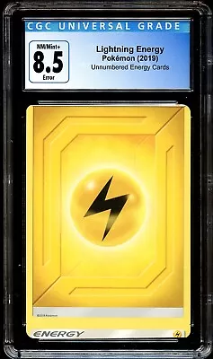 $69.99 • Buy CGC 8.5 NM-MINT+ Lightning Energy ERROR MISCUT Pokemon Card 004