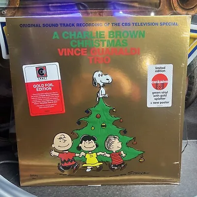 A Charlie Brown Christmas- Vince Guaraldi Trio  Ltd Ed  Gold Foil/green Splater • $24.93