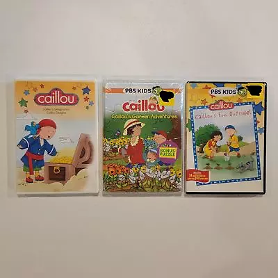 Caillou's Garden Adventures/Fun Outside/Imagnation/Imagine DVD BRAND NEW LOT 3 • $8.99