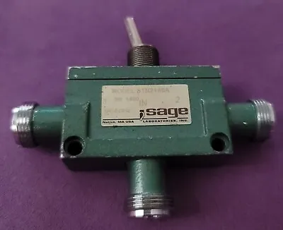 $79 • Buy SAGE LABORATORIES STN2180A DC-5GHz MANUAL COAXIAL TOGGLE SWITCH *TESTED*