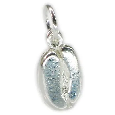 Coffee Bean Sterling Silver Charm .925 X 1 Drinking Drinks Charms • £18.75