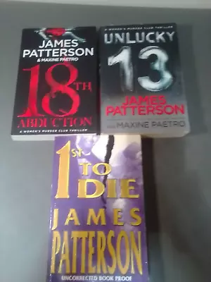 James Patterson Womens Murder Club. Nos 18.13.Abduction.Unlucky 13 • $25