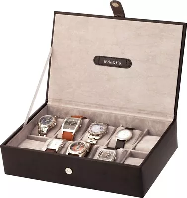MELE & Co WATCH PU LEATHER WATCH DISPLAY CASE COLLECTION STORAGE HOLDER RRP £52 • £12