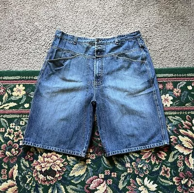 Marithe Francois Girbaud Shorts Size 40 Denim Jorts High Rise Baggy Vintage Y2k • $35