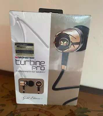 Brand New Monster Turbine Pro Professional In-Ear Speakers Gold Edition • $125
