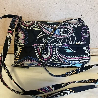 Vera Bradley Double Zip Around Wallet With Crossbody Strap  • $10.99