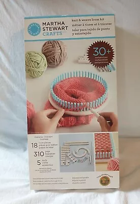 Martha Stewart Crafts KNIT AND WEAVE LOOM KIT Adjustable & Portable ~ NEW • $30