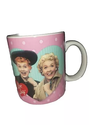 I Love Lucy Pink Mug 12oz Friends & Coffee Make The Best Brew 2005 Lucy & Ethel • $12