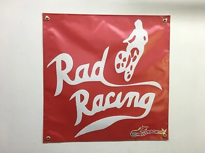 RAD RACING Logo  Hell Track VANS HUTCH HARO Mancave   BANNER 2ft X 2ft • $30