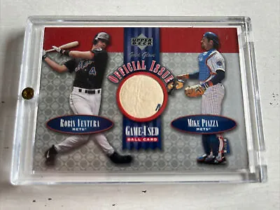 $10.99 • Buy 2001 UD Gold Glove Game Used Ball Robin Ventura/Mike Piazza