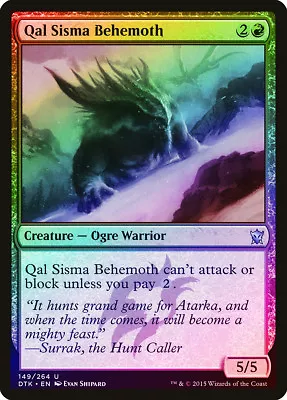 Qal Sisma Behemoth FOIL Dragons Of Tarkir NM Red Uncommon MAGIC CARD ABUGames • $1.24