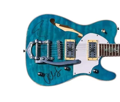 Liam Gallagher & John Squire Signed Guitar Mega Oasis Stone Roses Video Proof 🔥 • £3300