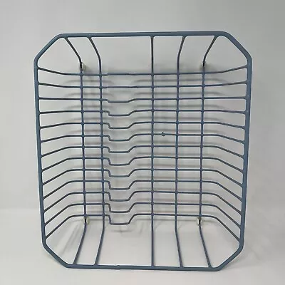 Vintage Country Blue Heavy Duty Coated Wire Dish Drying Drainer Rack Rubbermaid • $24.34