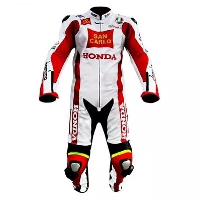 New MotoGP Honda Motorcycle/Motorbike Leather Protective Gears Racing Suit • $280