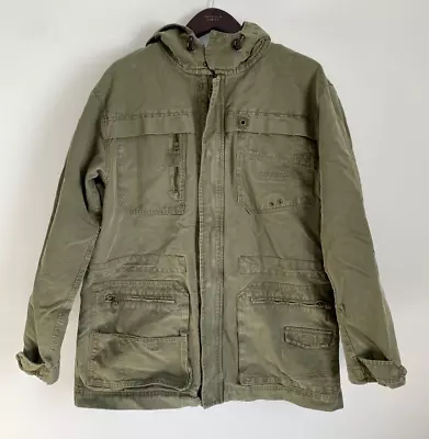 Men's The Territory Ahead Military Style Parka Canvas Hooded Sz 2XL • $65