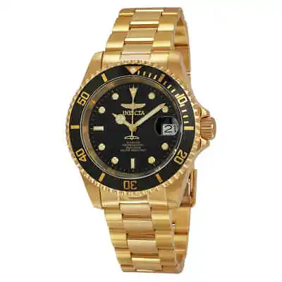 Invicta Pro Diver Black Dial Yellow Gold-plated Men's Watch 8929C • $65.99