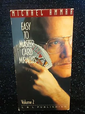 Easy To Master Card Miracles Volume 2 By Michael Ammar VHS Video Tape • $8.29