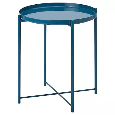 IKEA GLADOM Tray Table With Removable Top Steel Blue 17 1/2  X 20 5/8  NEW • $59.84