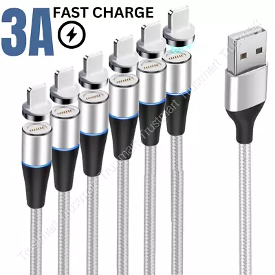 3/6 PACK Magnetic USB Charger Cable 1M 2M For IPhone 14 13 12 Pro Charging Cord • $26.50