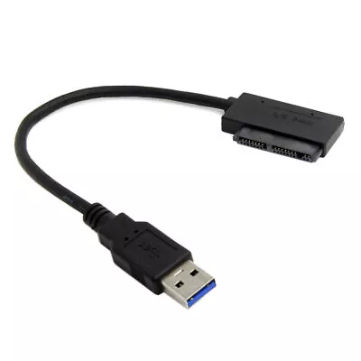 CY Micro SATA 7+9 16 Pin 1.8  Hard Disk Driver SSD To USB 3.0 Adapter Cable 10cm • $8.99