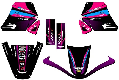 1990-2023 PW 50 SURGE Pink Senge Graphics Kit Compatible With Yamaha • $74.99