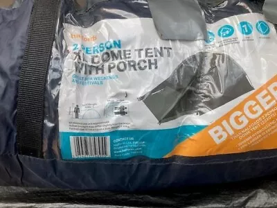 Halfords 2 Man Dome Tent With Porch • £2