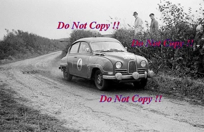 £4 • Buy Erik Carlsson & David Stone Saab 96 Winners RAC Rally 1962 Photograph
