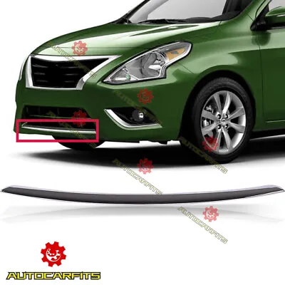 Front Bumper Lower Trim Molding Chrome For Nissan Versa SL Sedan 2015-2019 • $55.99